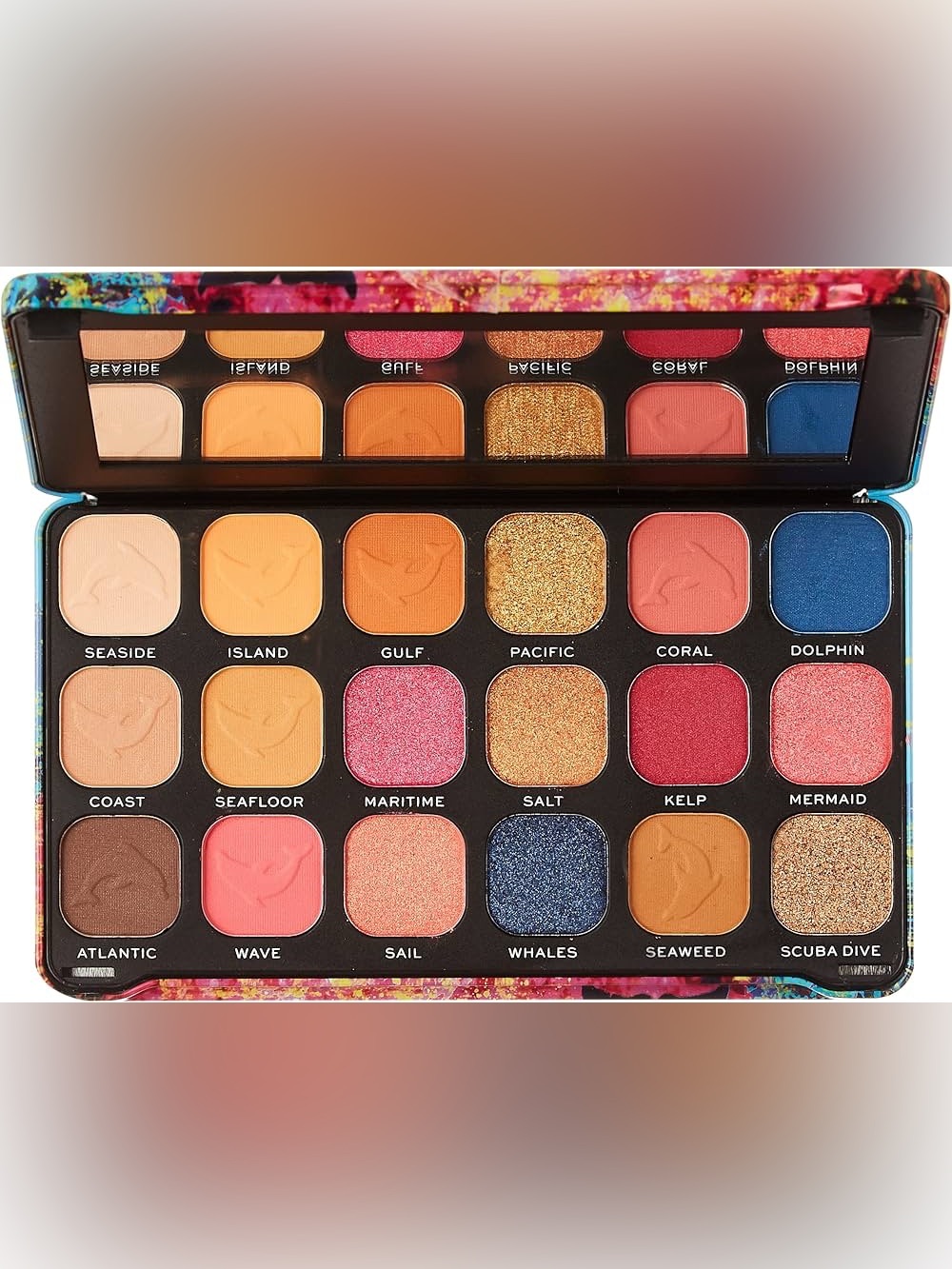 MAKEUP REVOLUTION Forever Flawless Hydra Dolphin Eyeshadow Palette, NWT